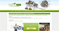 Desktop Screenshot of constructionmaisonrt2012.fr